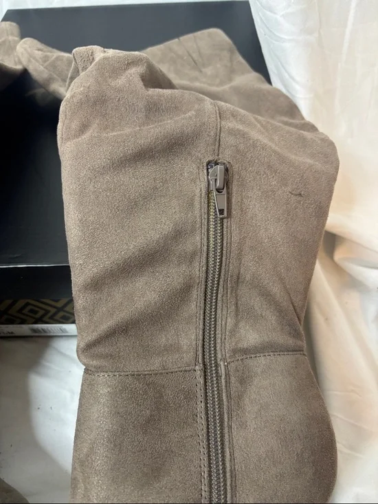 Charles by Charles David Taupe Microsuede Knee Boot (Daya) - Picture 6 of 11